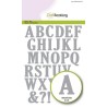 CraftEmotions Die - uppercase alphabet Card 12x20,5cm 40mm