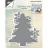 Joy!Crafts cutting stencil Christmas tree with snowflakes