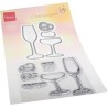 Marianne D Clear Stamp & Die set Tiny‘s Champagne 95x210mm