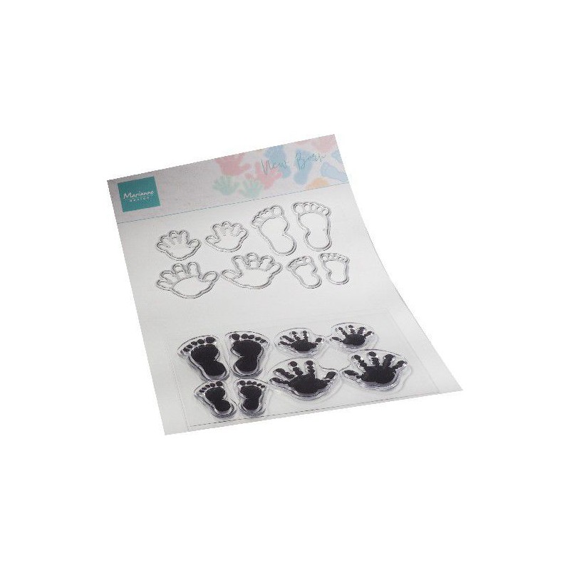 Marianne D Clear Stamps & Dies - New Born  88x58mm