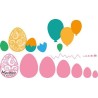 Marianne D Collectable Easter eggs / balloons 15x21 cm