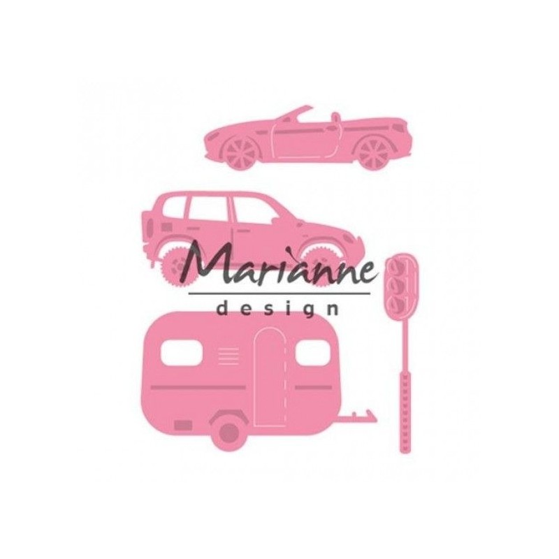 Marianne D Collectable Village decoration set cars