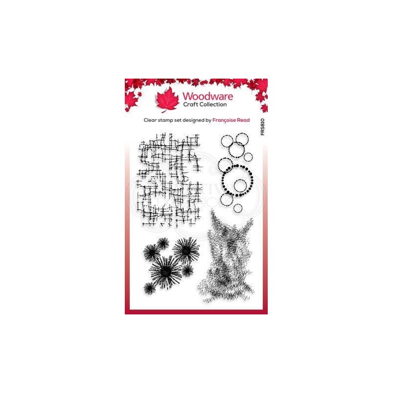 Woodware clear Stamp singles textures A6