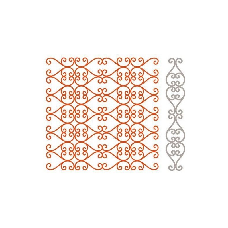 Marianne D Embossing folder + die Regency 12,3x12,3 cm
