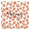 Marianne D Embossing folder 3D Sea shells  15,2x15,4cm