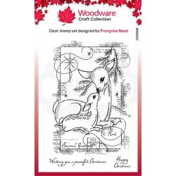 Woodware Clear Magic Winter Trees Stamp JGS346 