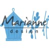 Marianne D DIE Willow cats & birdhouse
