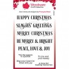 Woodware clear stamp TXT christmas sparkl A6