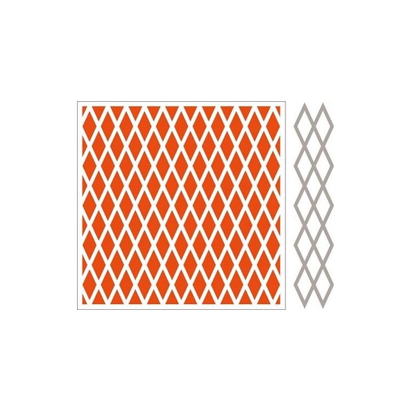Marianne D Embossing folder + die Diamonds 12,3x12,3 cm