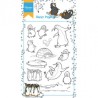 Marianne Design clear stamps Hetty's happy pinguins