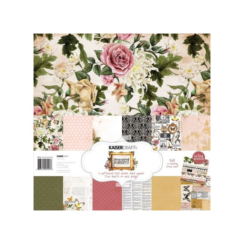 Kaisercraft Treasured moments paper pack 12x12"