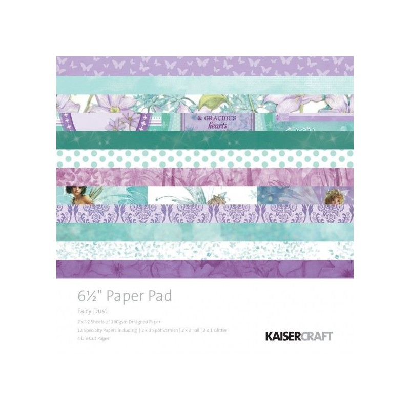 Kaisercraft paper pad Fairy dust  16,5x16,5cm