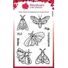 Woodware Clear Stamp "Moths"A6