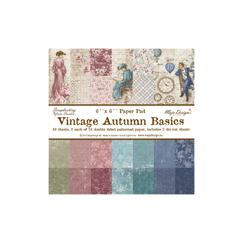 Maja Design Paper Pad 6x6 "Vintage Autumn Basics"