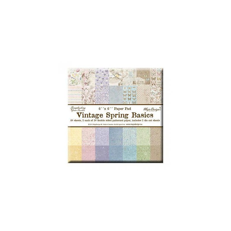 Maja Design Paper pad 6x6 "Vintage Spring Basics"