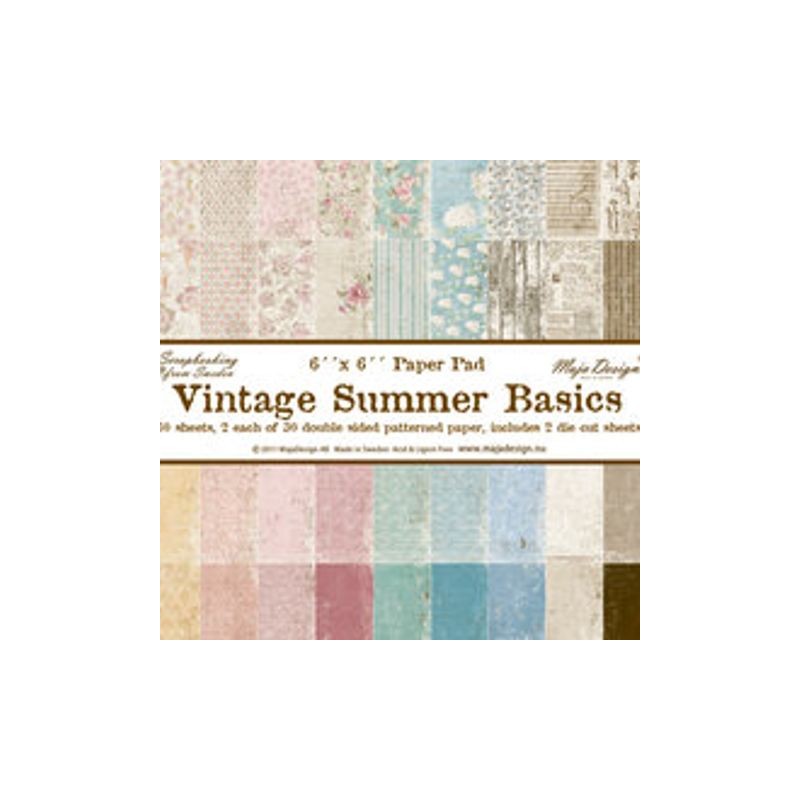 Maja Design Paper Pad 6x6 "Vintage Summer Basics"