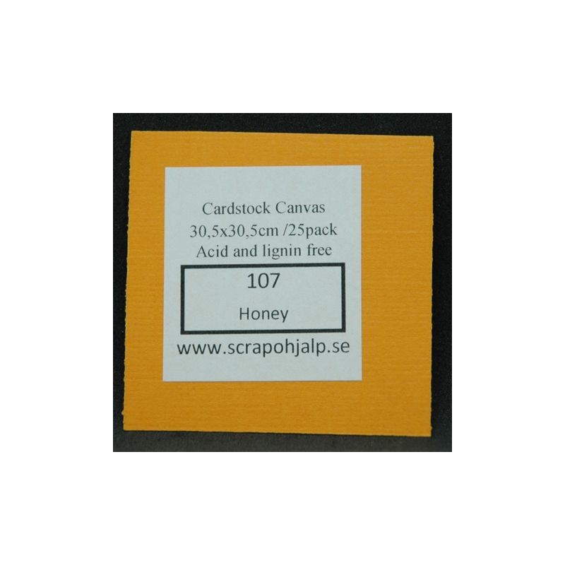 Scrap & Hjälp Cardstock Honey 12"x12" 25 pack eller styckvis SoH107