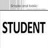 Simple and Basic die Text Plate - Student"