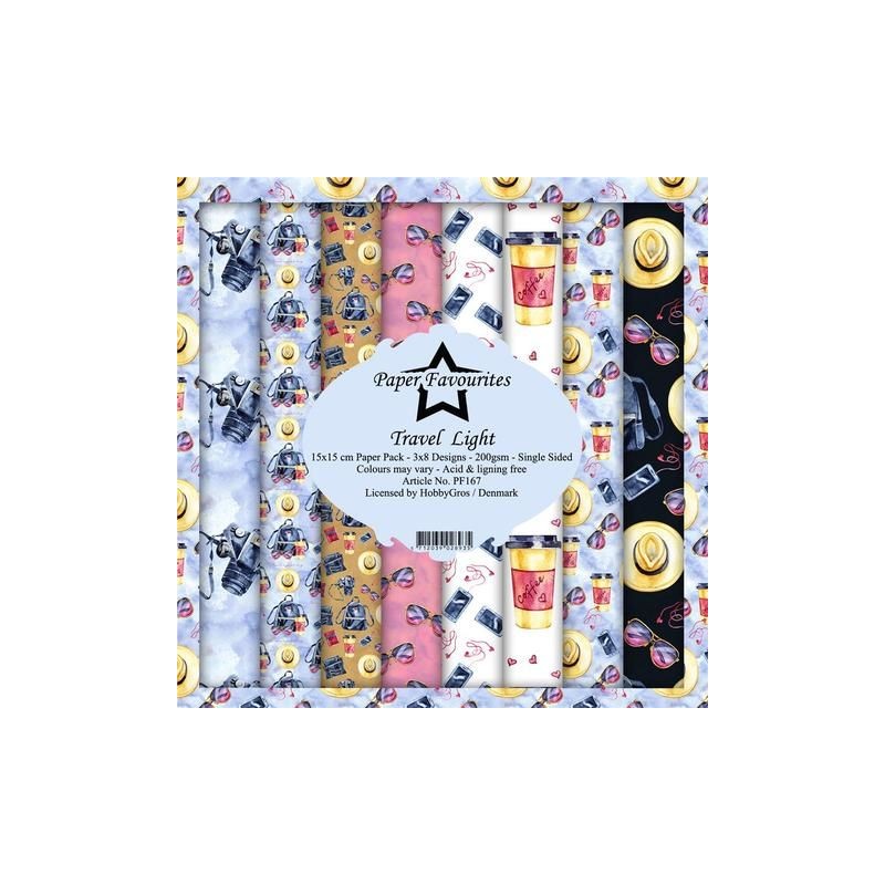 Paper Favourites Pack 15x15 cm "Travel Light"