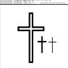 Simple and Basic die Set off cross - solid