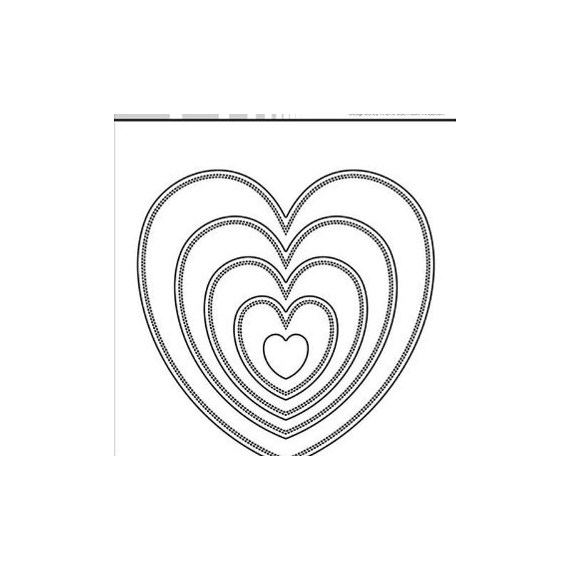 Simple and Basic die "Pierced Hearts"