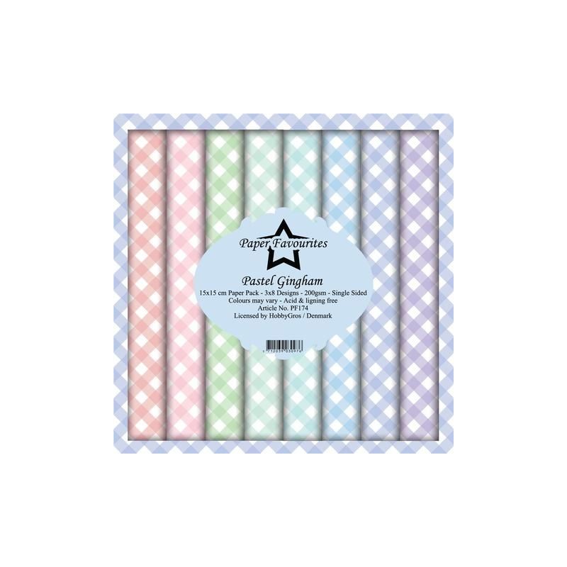Paper Favourites Pack 15x15 cm "Pastel Gingham"