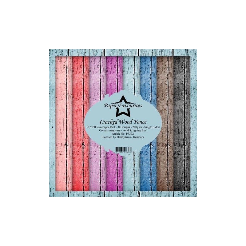Paper Favourites Paper Pack 12x12 "Cracked Wood Fence"