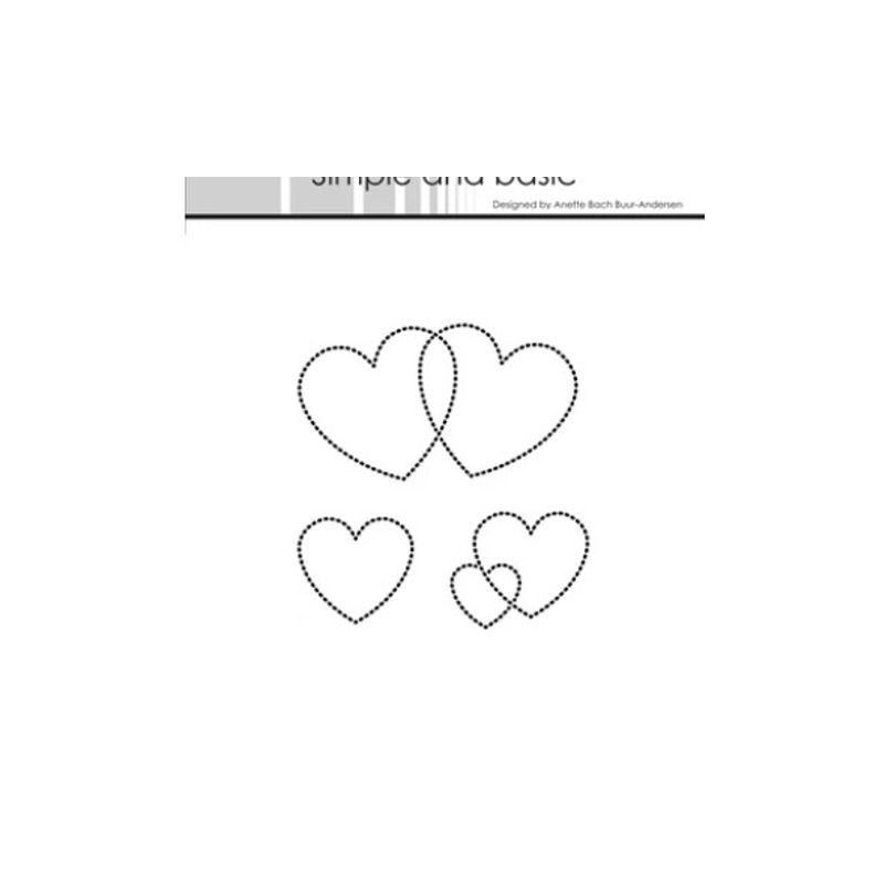 Simple and Basic die Dotted Hearts"