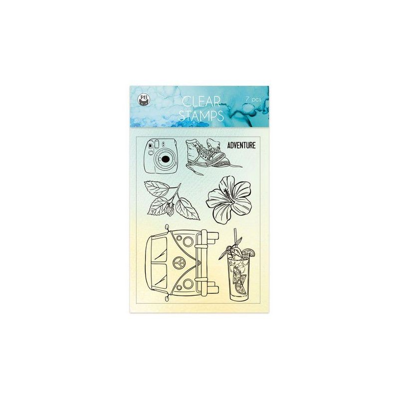 Piatek13 - Clear stamp set Summer vibes 01