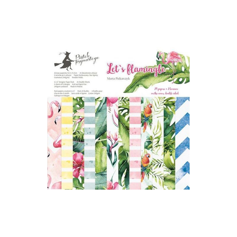 Piatek13 - Paper pad 12x12 Lets flamingle