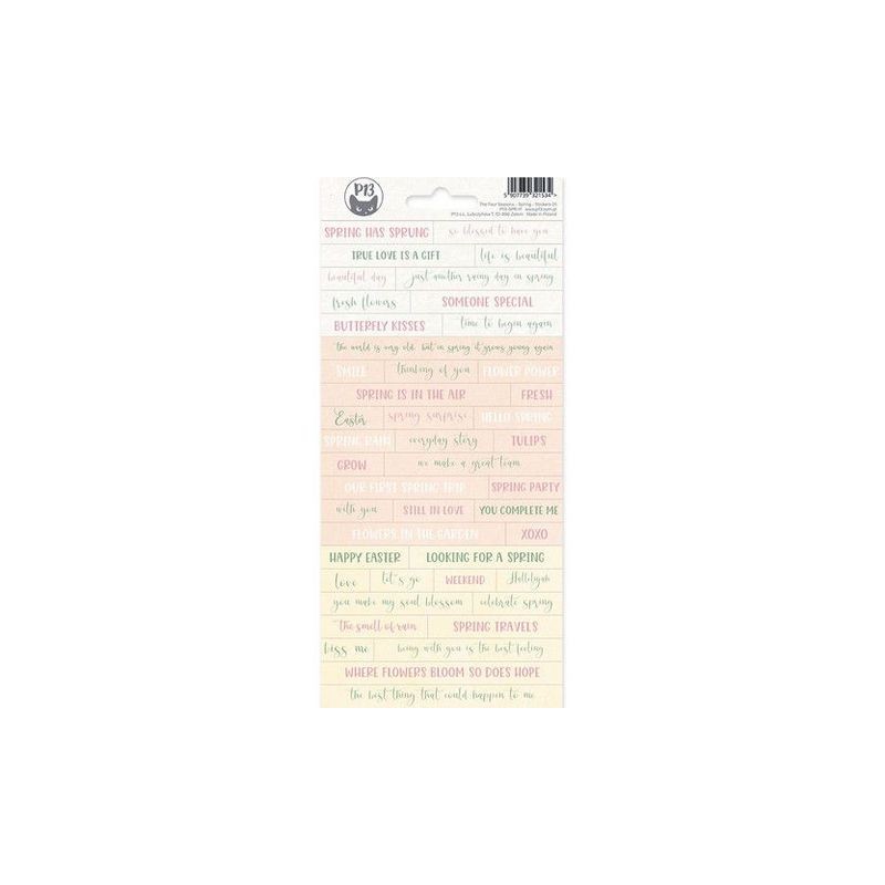 Piatek13 - Sticker sheet The Four Seasons - Spring 01  10,5x23 cm