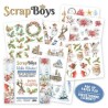Scrapboys POP UP ej utstansade, double sided elements - Hello Winter  190gr 15,2x15,2cm