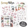 Scrapboys POP UP Paper Pad double sided elements - Japanese Beauty  190gr 15,2x15,2cm
