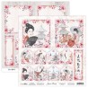 ScrapBoys Japanese Beauty paper sheet DZ  190gr 30,5x30,5cm JABE-06