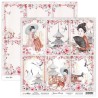 ScrapBoys Japanese Beauty paper sheet DZ  190gr 30,5x30,5cm JABE-05
