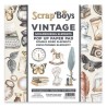 Scrapboys POP UP Paper Pad double sided elements - Vintage  190gr 15,2x15,2cm