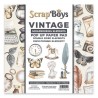 Scrapboys POP UP ej utstansade, double sided elements - Vintage  190gr 15,2x15,2cm