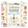 Scrapboys POP UP Paper Pad double sided elements - Celebrations  190gr 15,2x15,2cm
