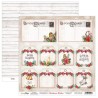 ScrapBoys Christmas Wishes paper sheet DZ  190gr 30,5 x 30,5cm