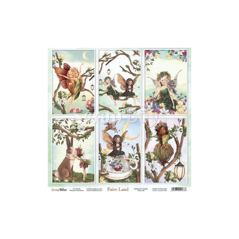 ScrapBoys Fairy Land paper sheet DZ  190gr 30,5cmx30,5cm