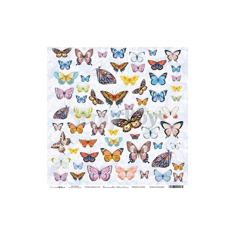 ScrapBoys Butterfly Meadow 1 ST. paper cut out elements DZ 190gr 30,5 x 30,5cm