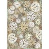 Stamperia rice paper Rispapper A3 Clock 42 x 29,5 cm