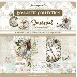 Stamperia Double-Sided Paper Pad cm 30,5x30,5 (12"x12") - Romantic Journal