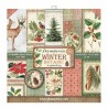 Stamperia Block 10 sheets 30.5x30.5 (12x12) Double Face Winter "Botanic"