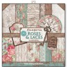 Stamperia Block 10 sheets 30.5x30.5 (12x12) " Roses, lace and wood"