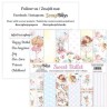 ScrapBoys Sweet Ballet paperpad 24 vl+cut out elements-DZ  190gr 15,2x15,2cm