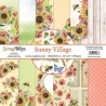 ScrapBoys Sunny Village paperset 12 vl+cut out elements-DZ  190gr 30,5x30,5cm