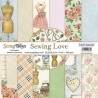 ScrapBoys Sewing Love paperpad -DZ 190gr 15,2cmx15,2cm