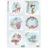 Marianne D Decoupage A4 sheets Christmas Wishes deer  EWK1280