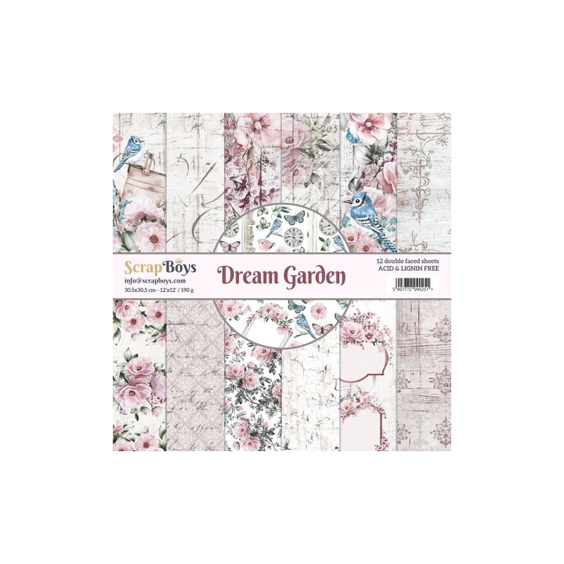 ScrapBoysDream Garden  Paperset 190g 30,5x30,5 12x12